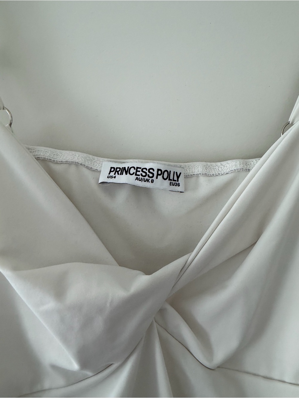 Princess Polly Cream Twist-Front Cami Top - Picture 2 of 3